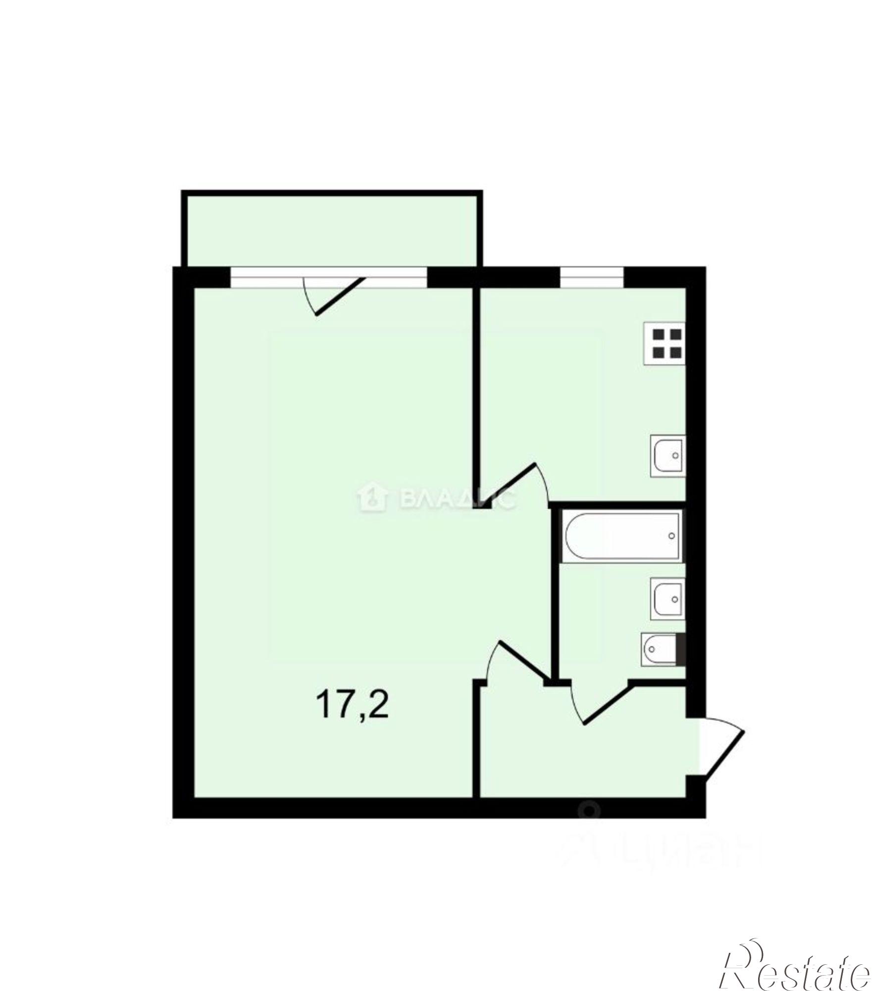 Купить квартиру за 3 400 000 рублей на пр-кт Строителей, 14А
