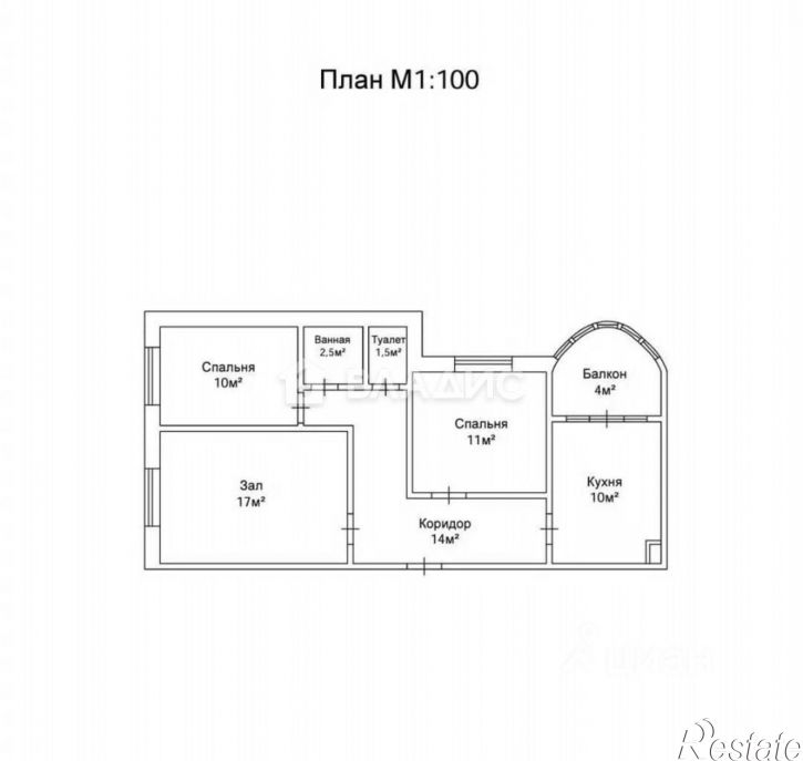 3-комн квартира улица Соколова-Соколёнка, 19Б,  д. 19Б