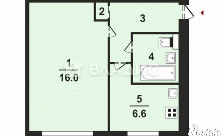 1-комн квартира ул Михалькова, 9,  д. 9