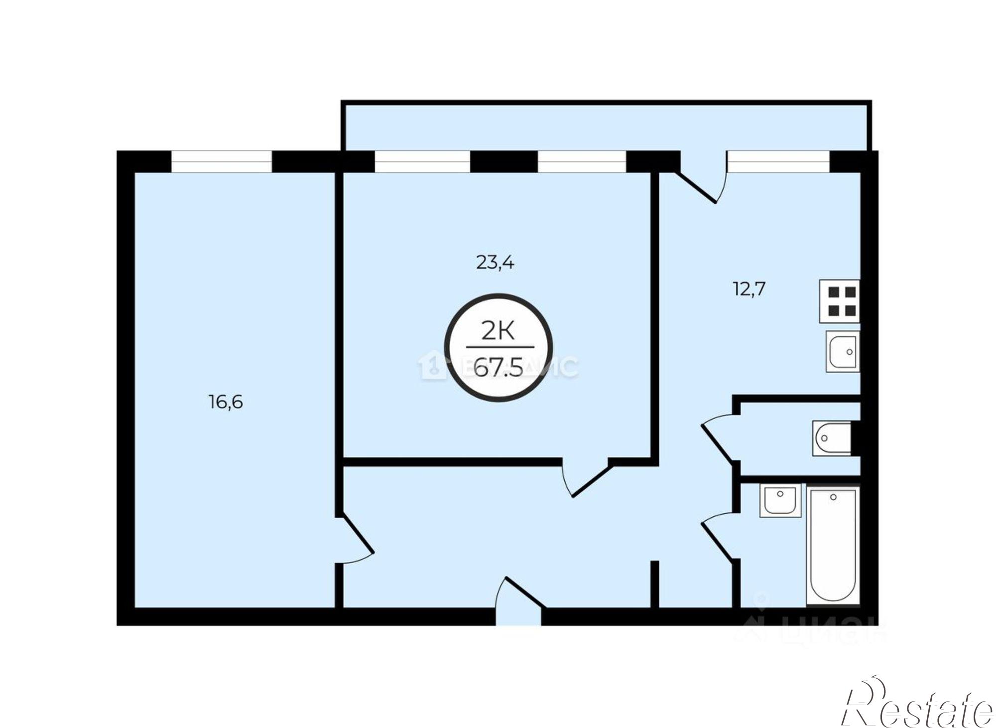 Купить квартиру за 6 790 000 рублей на проспект Строителей, 13Г