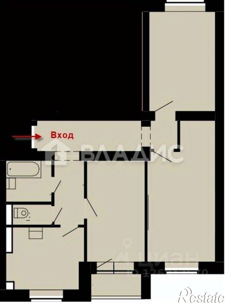 3-комн квартира Всесвятская улица, 15,  д. 15