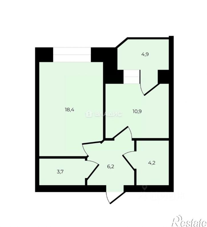 1-комн квартира Владимир, Офицерская улица, 1Ак1