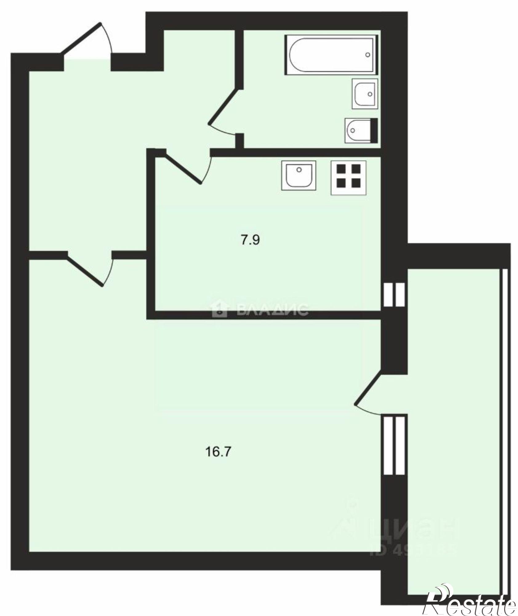 Купить квартиру за 3 900 000 рублей на улица Белоконской, 18