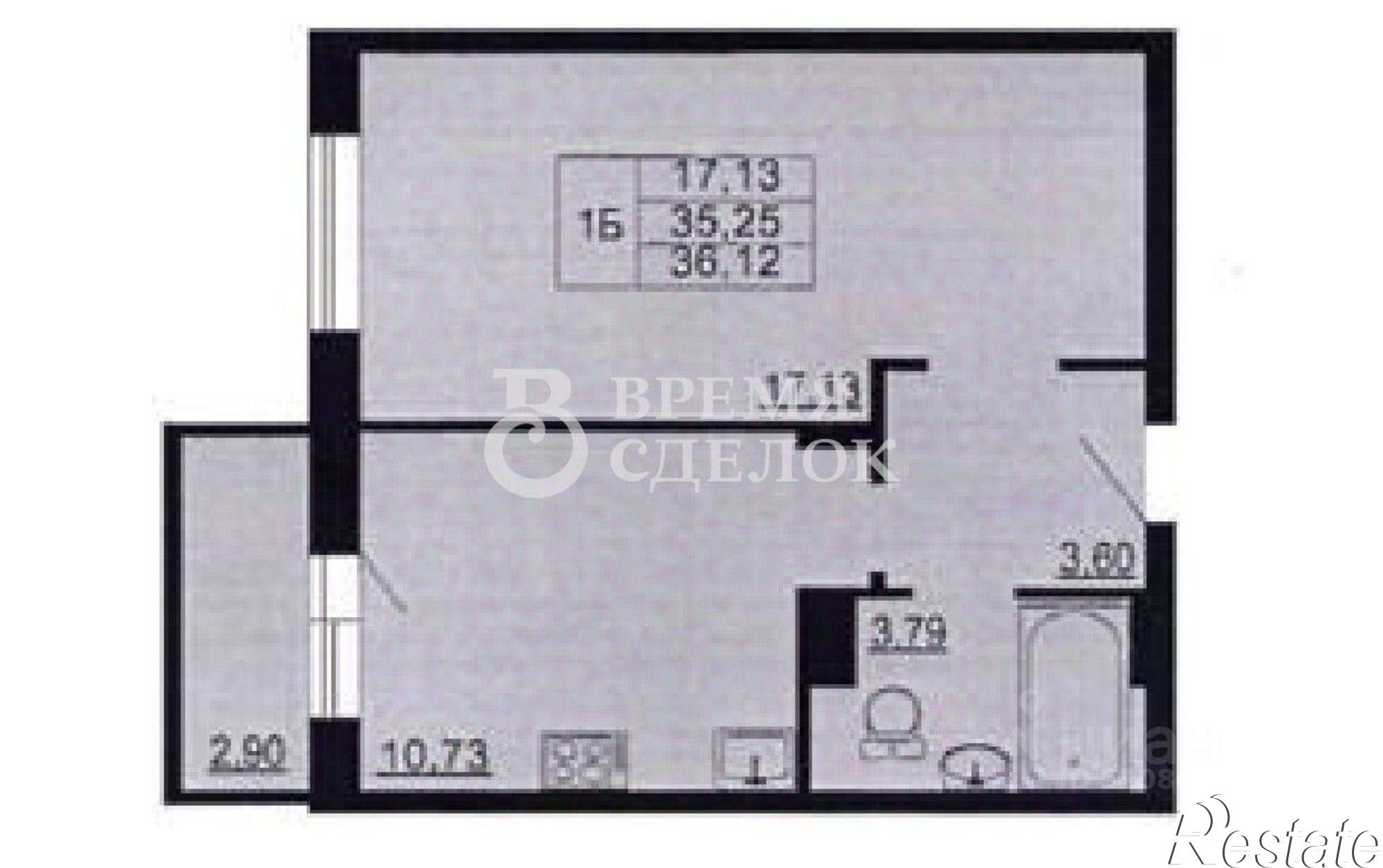 Купить квартиру за 4 800 000 рублей на улица Родионовка, 6А