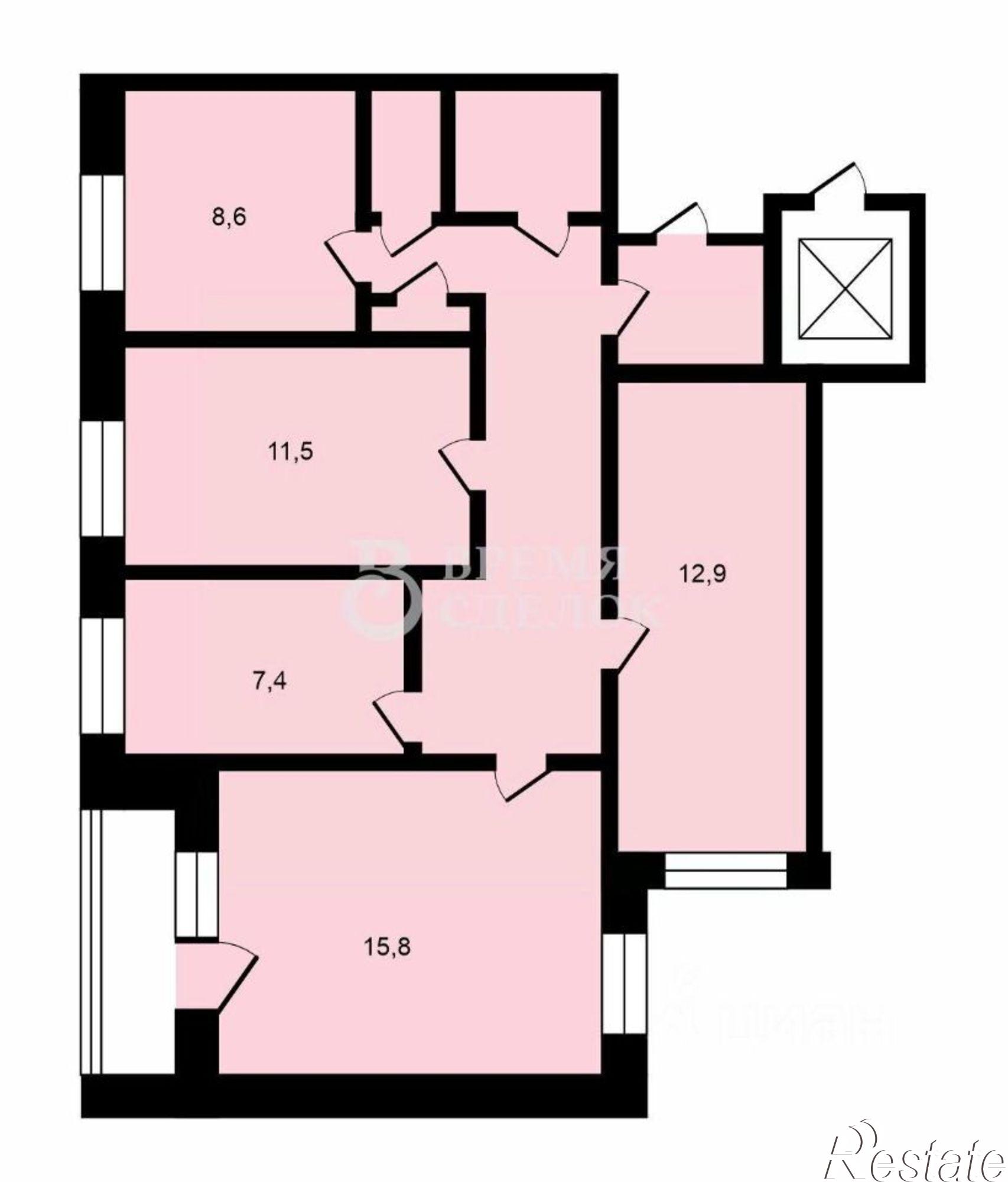 Купить квартиру за 6 680 000 рублей на улица Безыменского, 10А