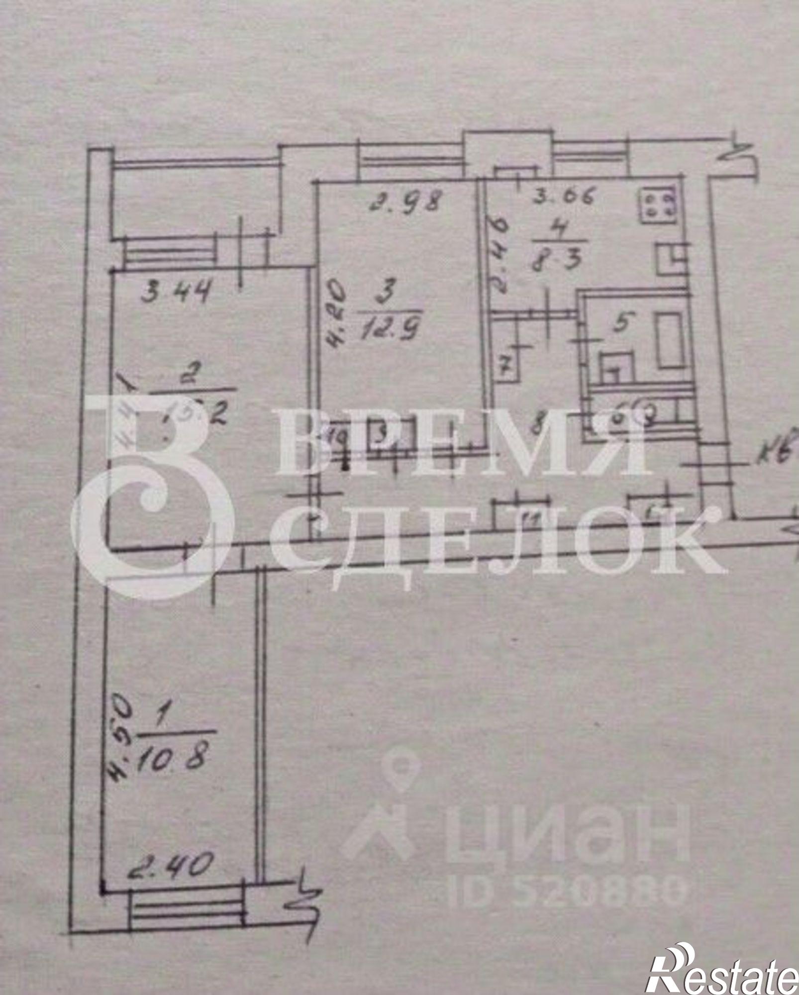 Купить квартиру за 6 900 000 рублей на Песочная улица, 9