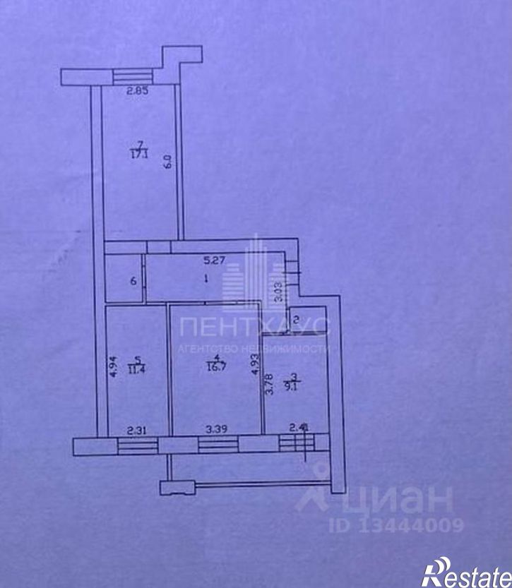 3-комн квартира г Владимир, ул Нижняя Дуброва, 19