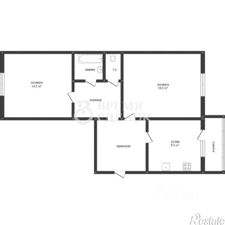 2-комн квартира улица Тихонравова, 8,  д. 8