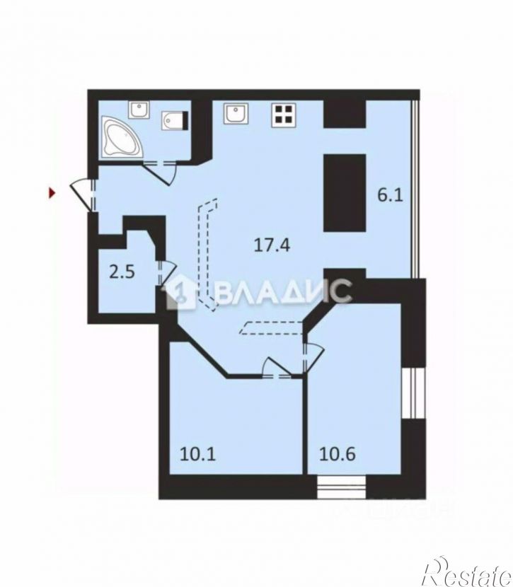 2-комн квартира Песочная улица, 68,  д. 68