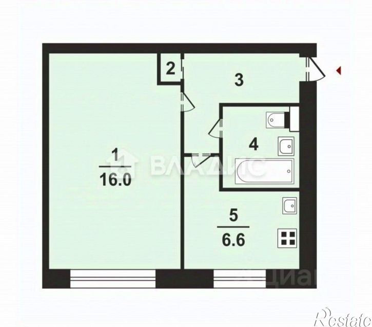 1-комн квартира улица Михалькова, 9,  д. 9