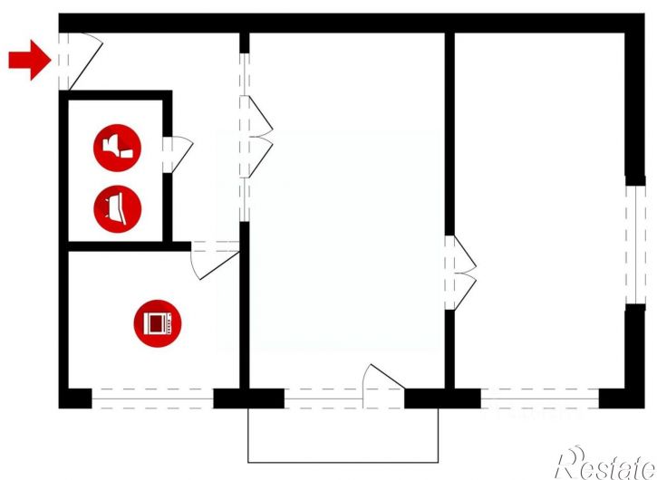 2-комн квартира улица Усти-на-Лабе, 20,  д. 20