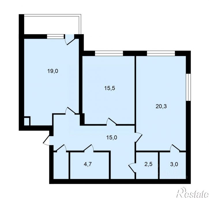 2-комн квартира улица Горького, 60А,  д. 60А
