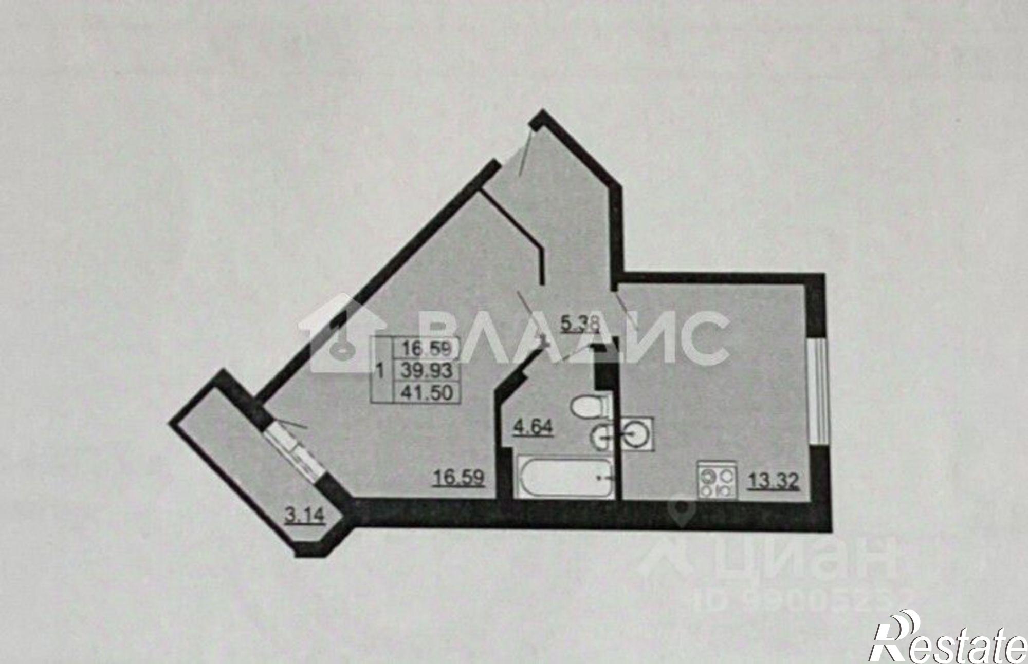 Купить квартиру за 4 590 000 рублей на улица Родионовка, 4А