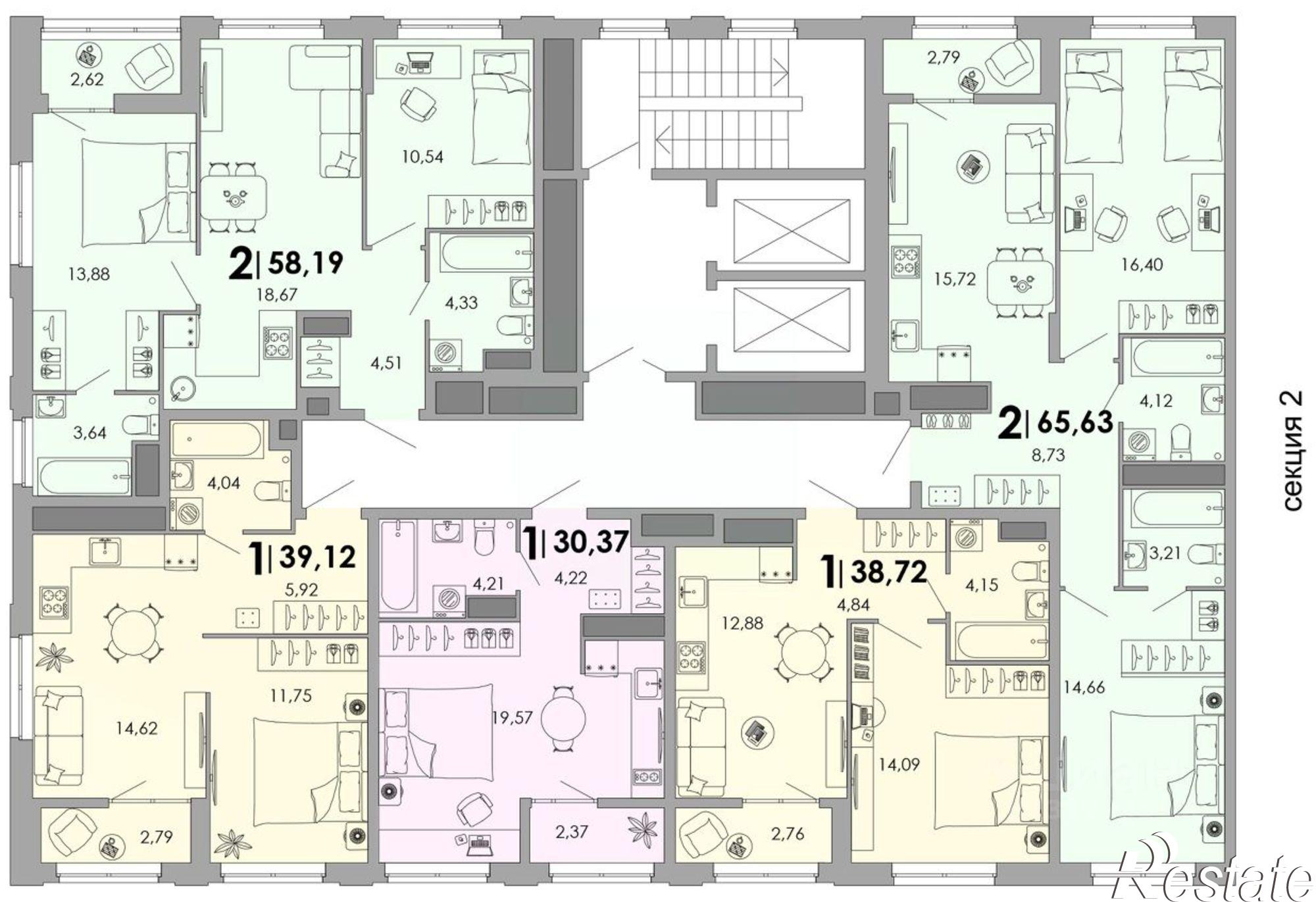 Купить квартиру за 6 074 000 рублей на улица Танеева, 5