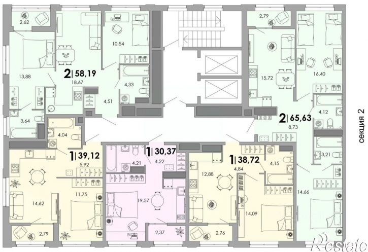 1-комн квартира в новом доме улица Танеева, 5,  д. 5