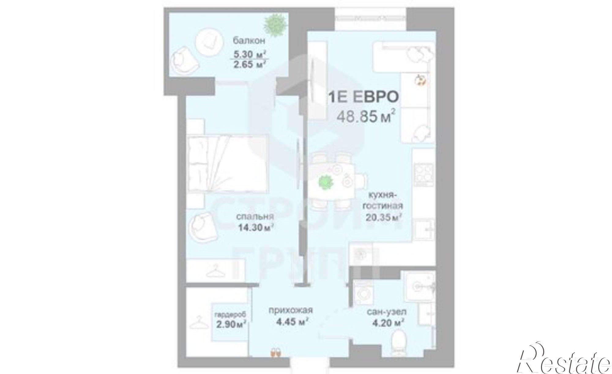 Купить квартиру за 5 482 580 рублей на улица Жуковского, 18