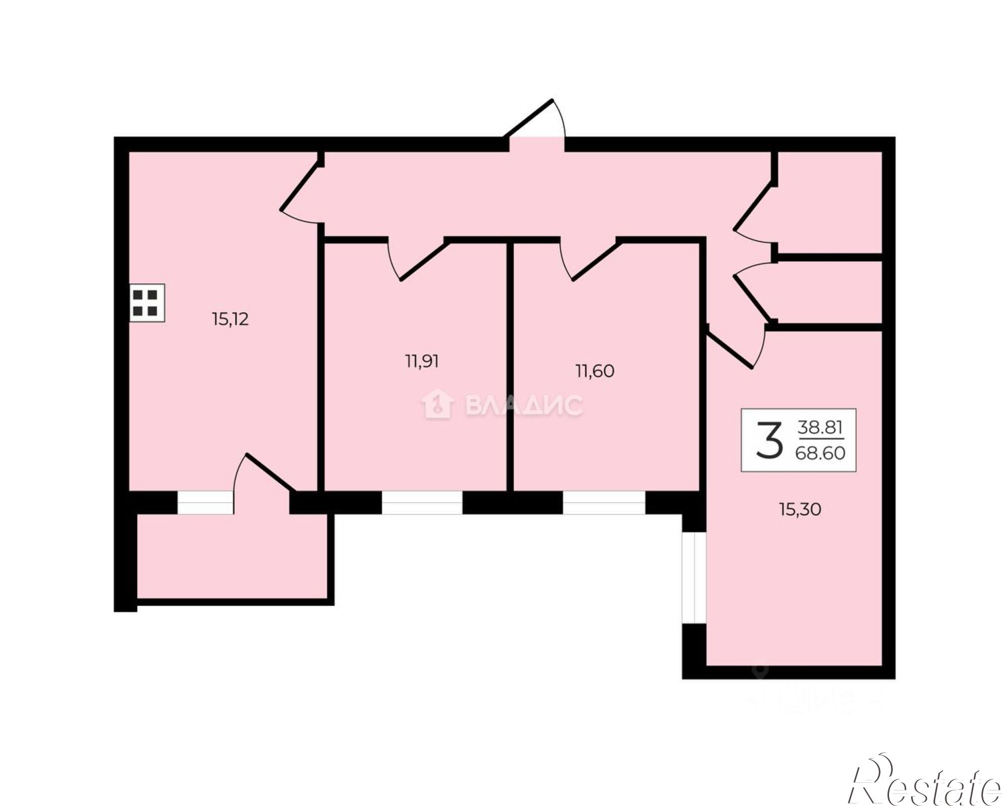 Купить квартиру за 9 299 000 рублей на Добросельская улица, 188Б к1