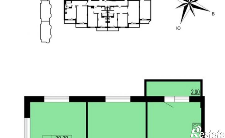 2-комн квартира улица Родионовка, 6А,  д. 6А