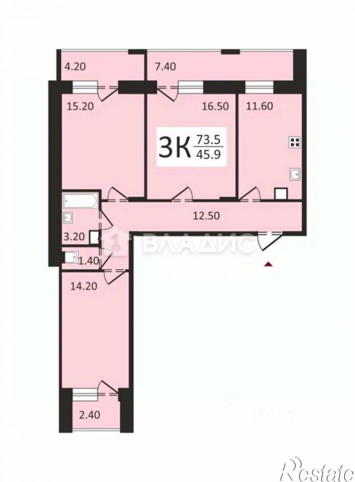 3-комн квартира улица Фейгина, 22,  д. 22