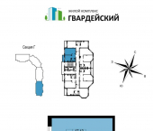 1-комн, 36 кв м, этаж 9/12 улица Родионовка, 6А