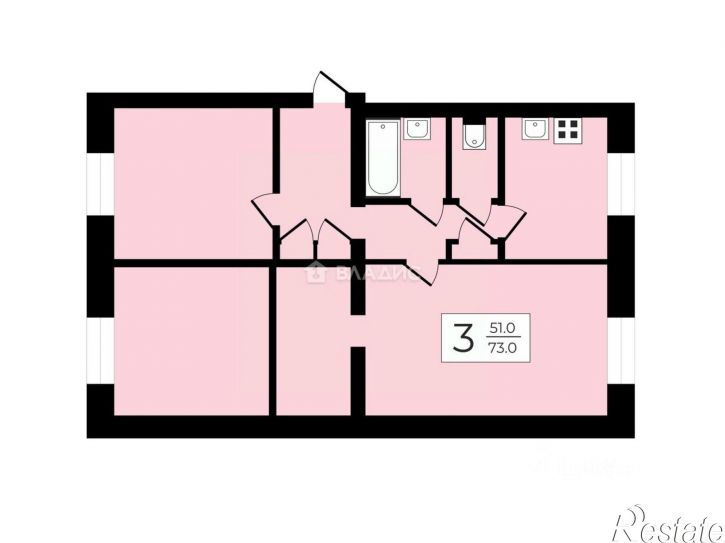 3-комн квартира ул Труда, 16,  д. 16