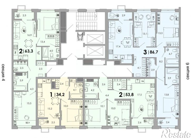 1-комн квартира в новом доме улица Бобкова, 7,  д. 7