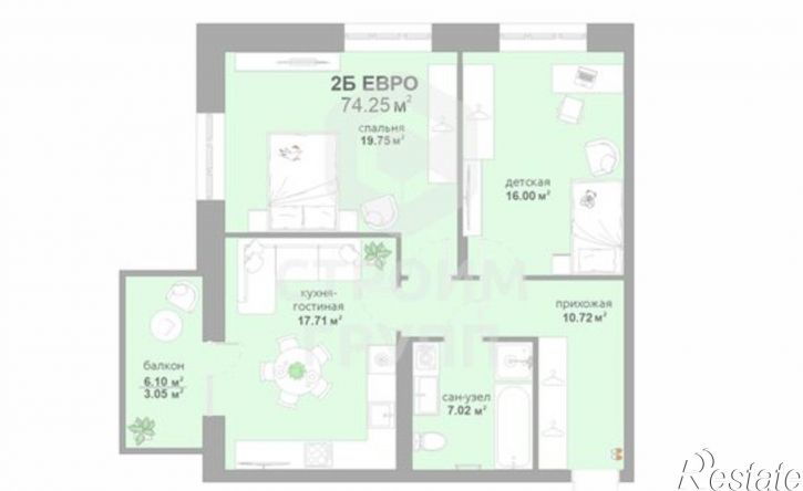 2-комн квартира в новом доме улица Жуковского, 18,  д. 18