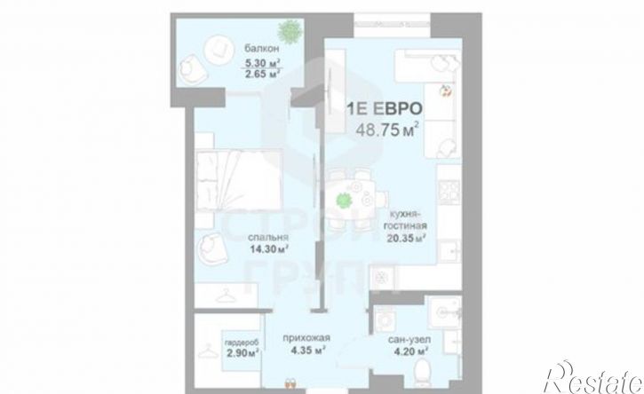 1-комн квартира в новом доме улица Жуковского, 18,  д. 18