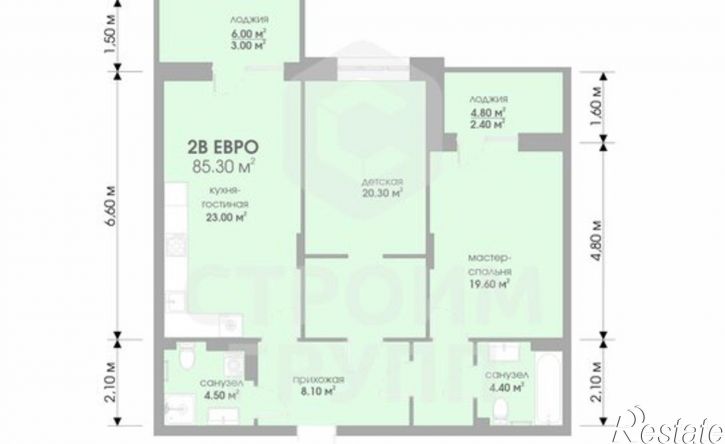 2-комн квартира в новом доме ул Жуковского, 18,  д. 18