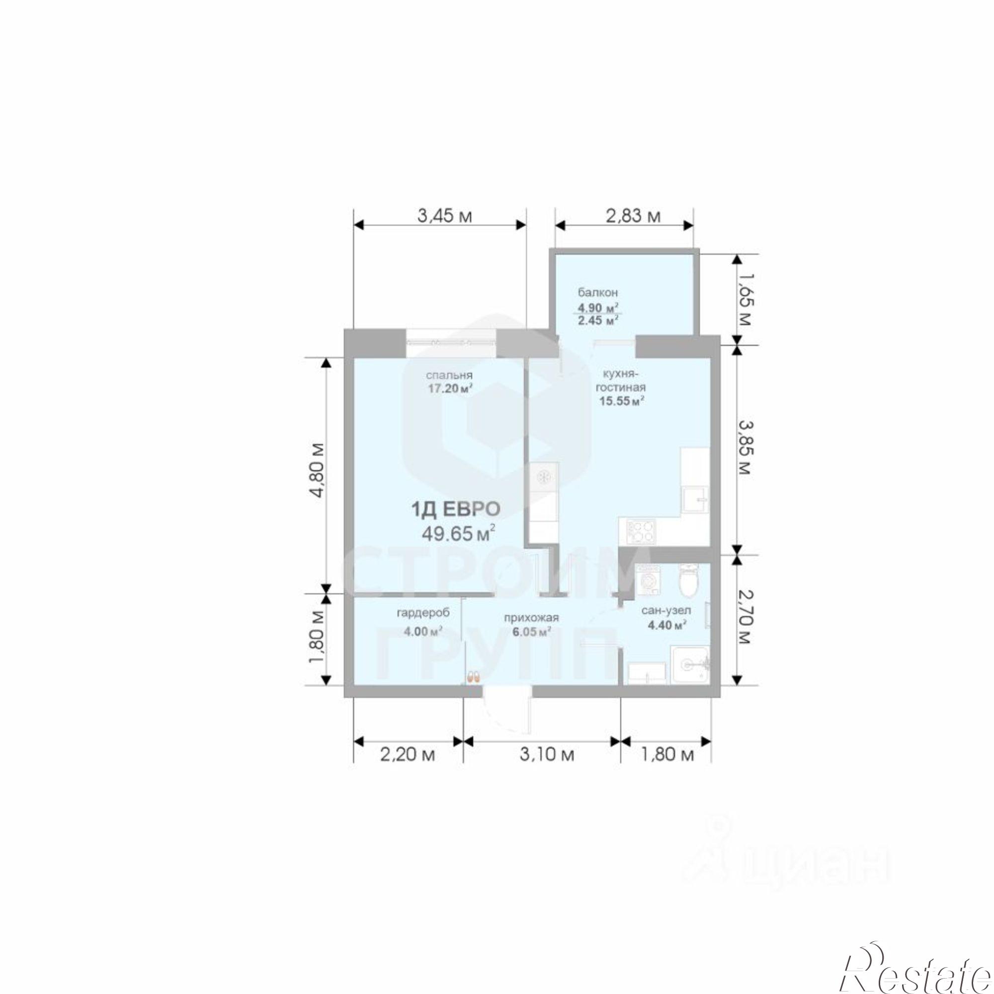 Купить квартиру за 5 587 330 рублей на улица Жуковского, 18