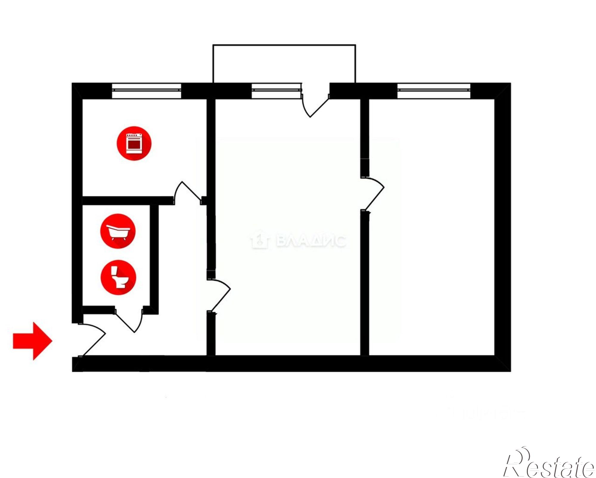 Купить квартиру за 3 400 000 рублей на ул Балакирева, 57