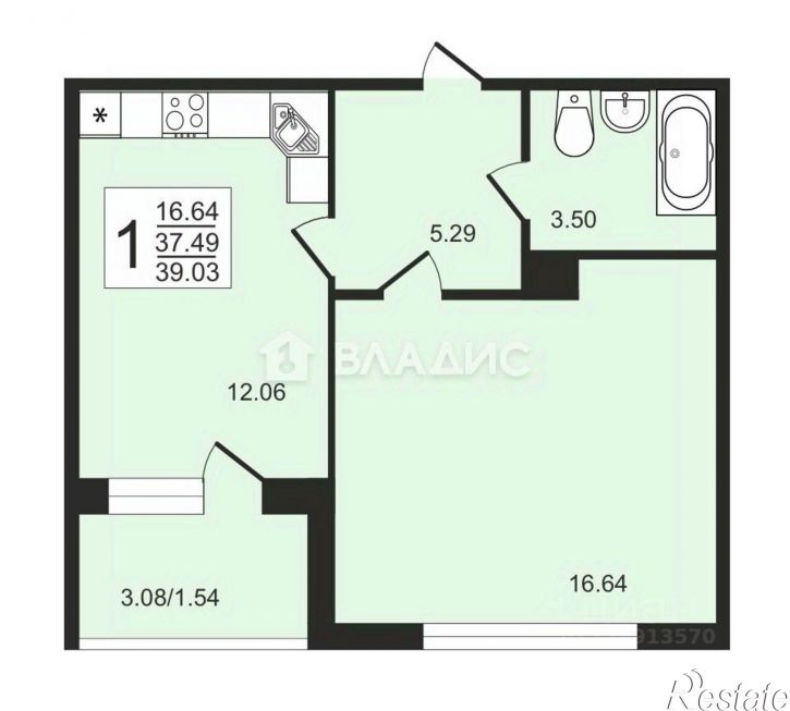 1-комн квартира ул Ставровская, 7Б,  д. 7Б