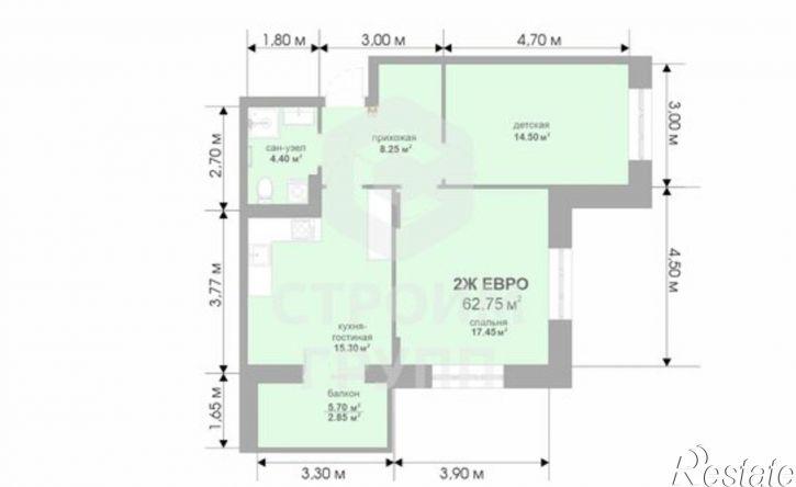 2-комн квартира в новом доме улица Жуковского, 18,  д. 18