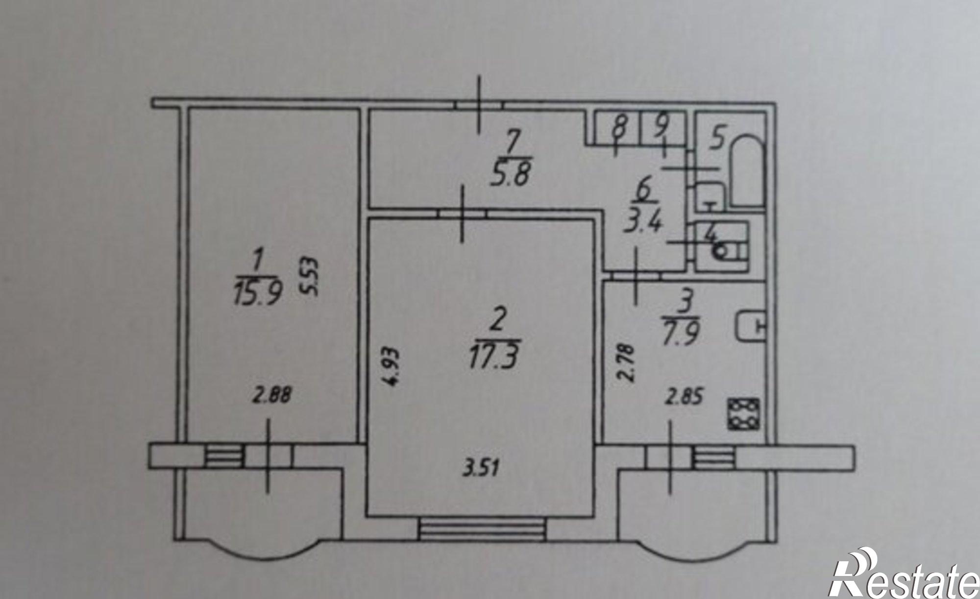 Купить квартиру за 5 300 000 рублей на улица Безыменского, 14
