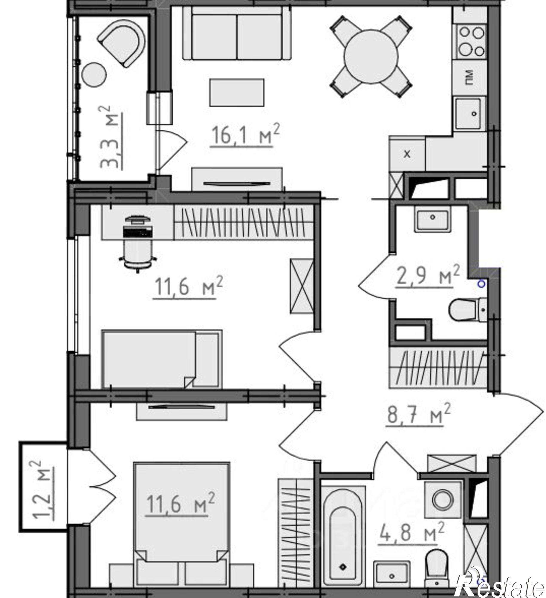 Купить квартиру за 6 290 390 рублей на ул Новгородская, 19А