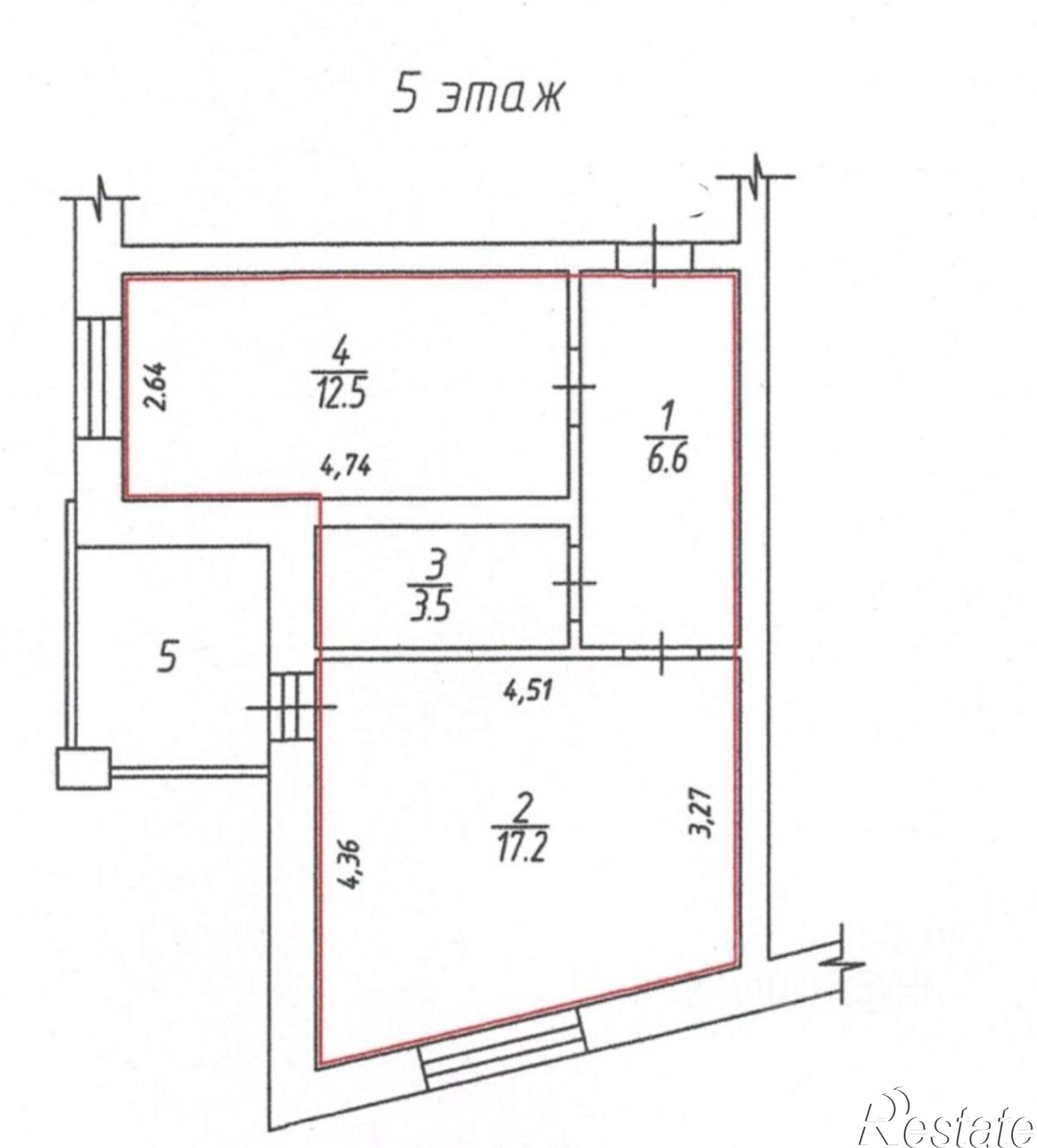 Купить квартиру за 5 350 000 рублей на улица Пугачёва, 77