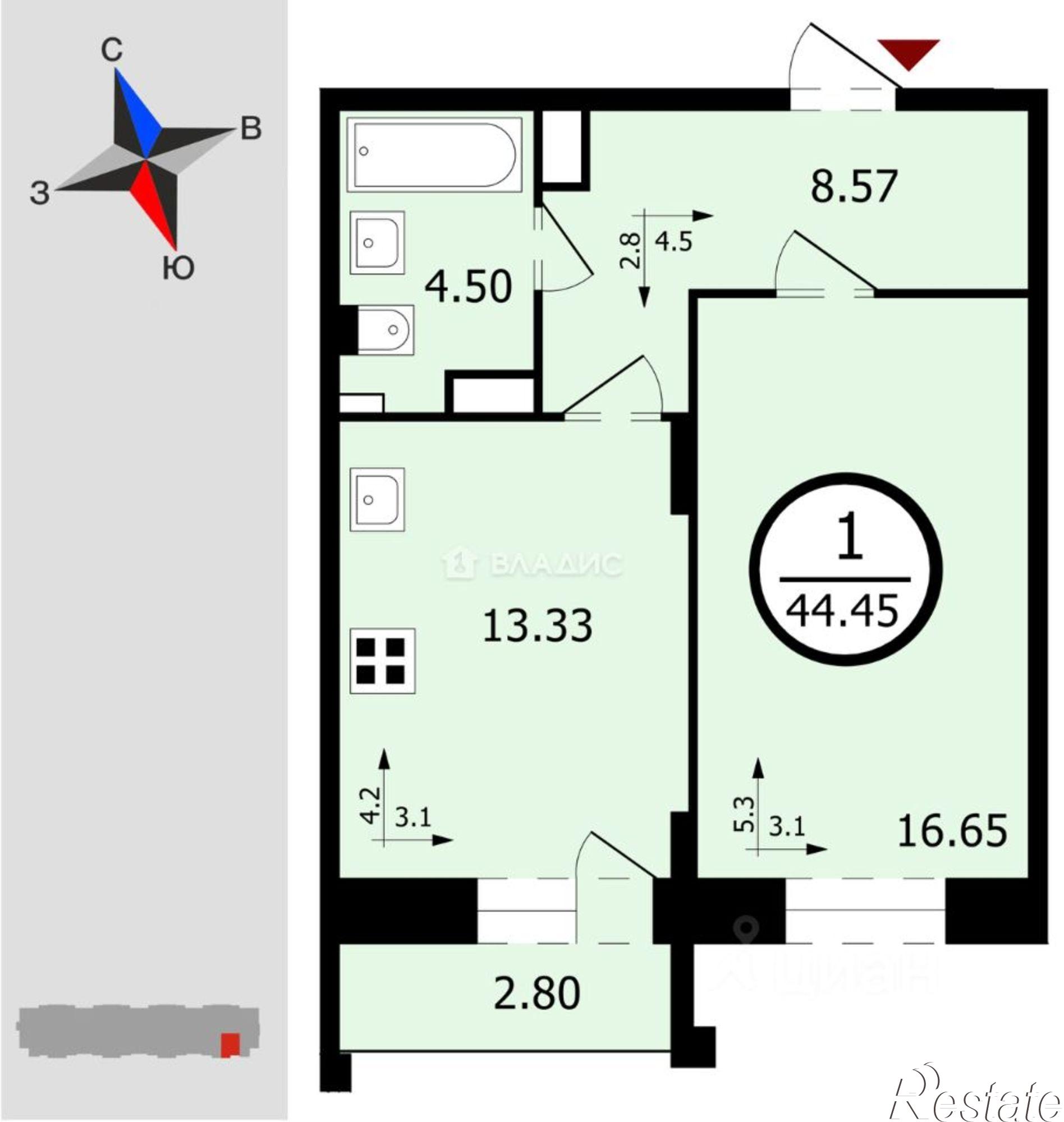 Сдать квартиру за 35 000 рублей на проспект Строителей, 9А