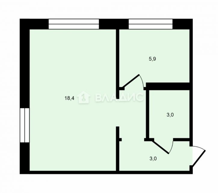 1-комн квартира проспект Ленина