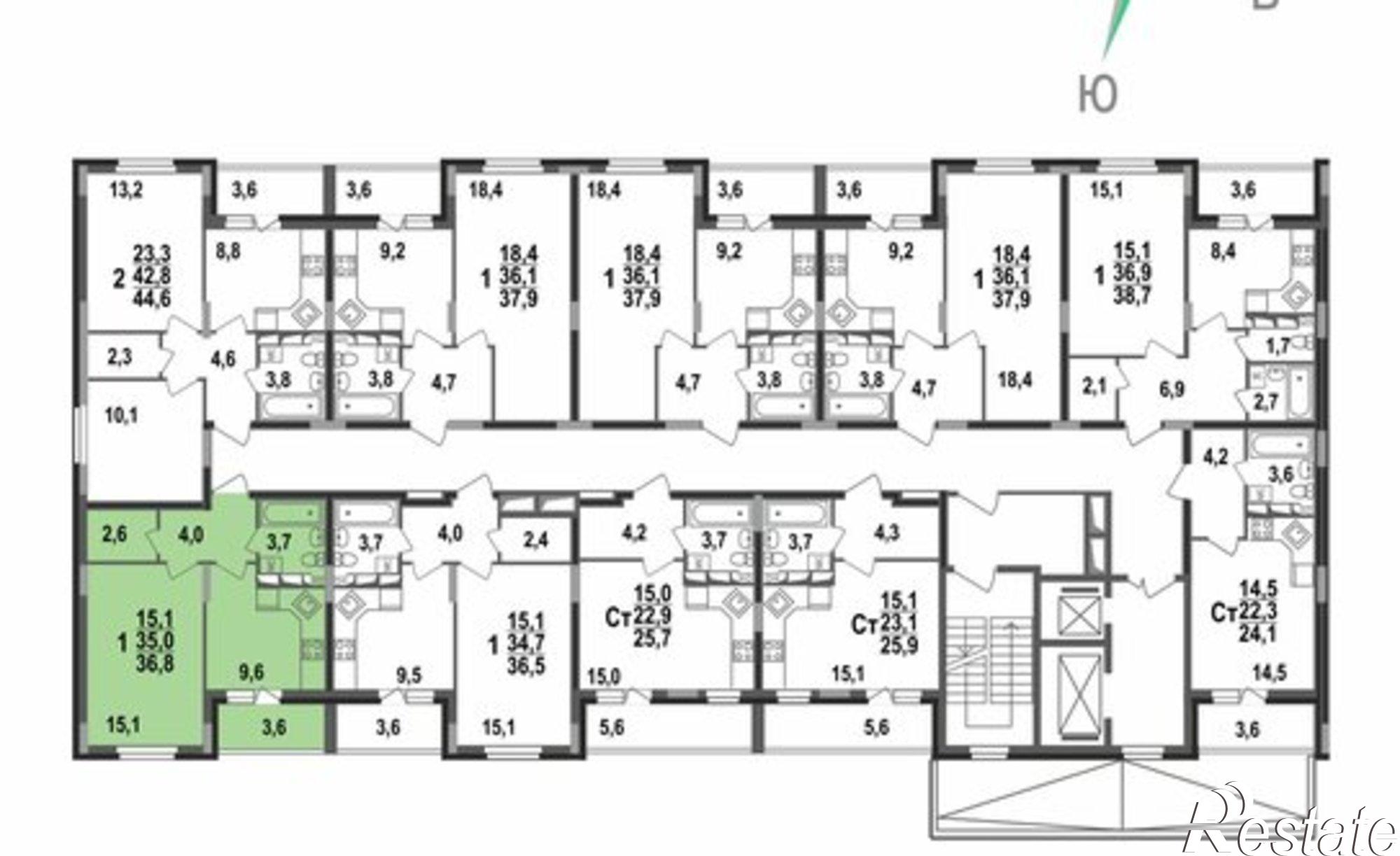 Купить квартиру за 4 002 920 рублей на Новгородская улица, 5