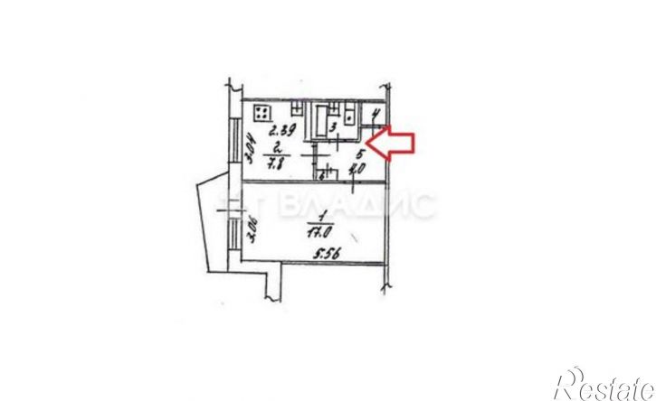 1-комн квартира улица Безыменского, 3,  д. 3