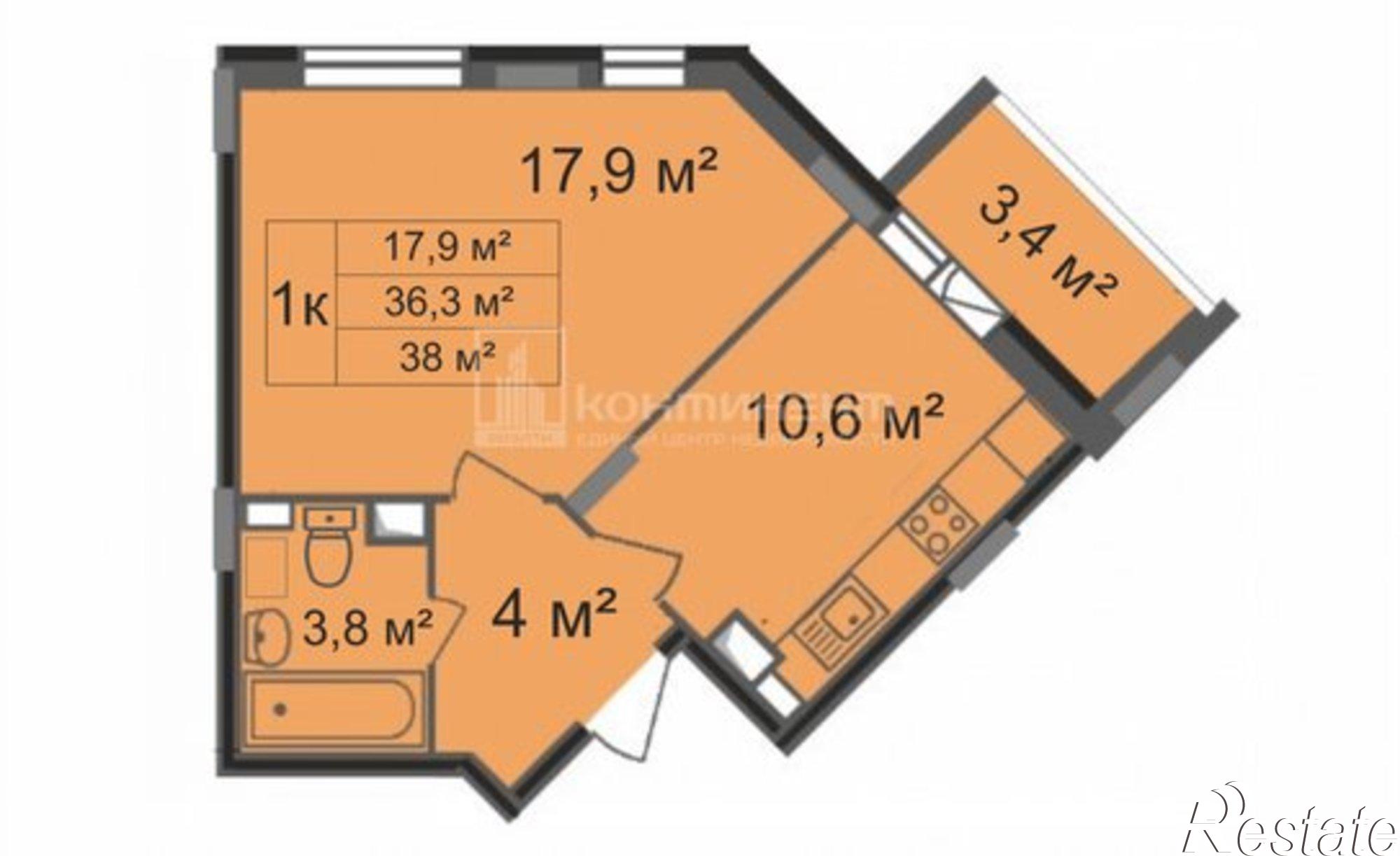 Купить квартиру за 4 150 000 рублей на Новгородская улица, 3