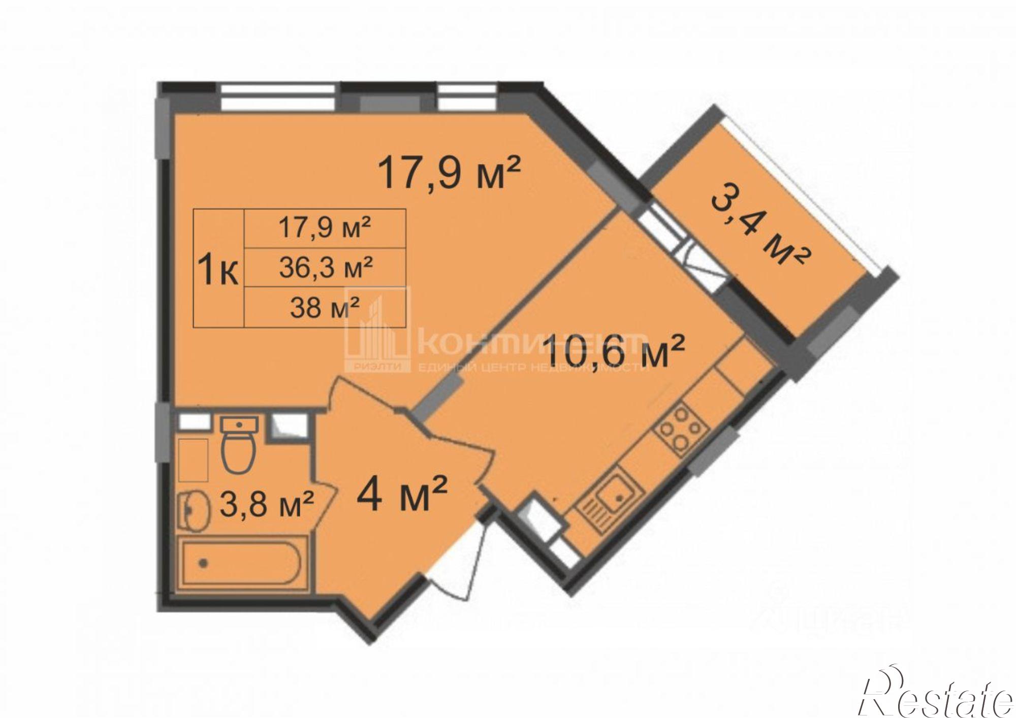 Купить квартиру за 4 150 000 рублей на ул Смоленская, 6