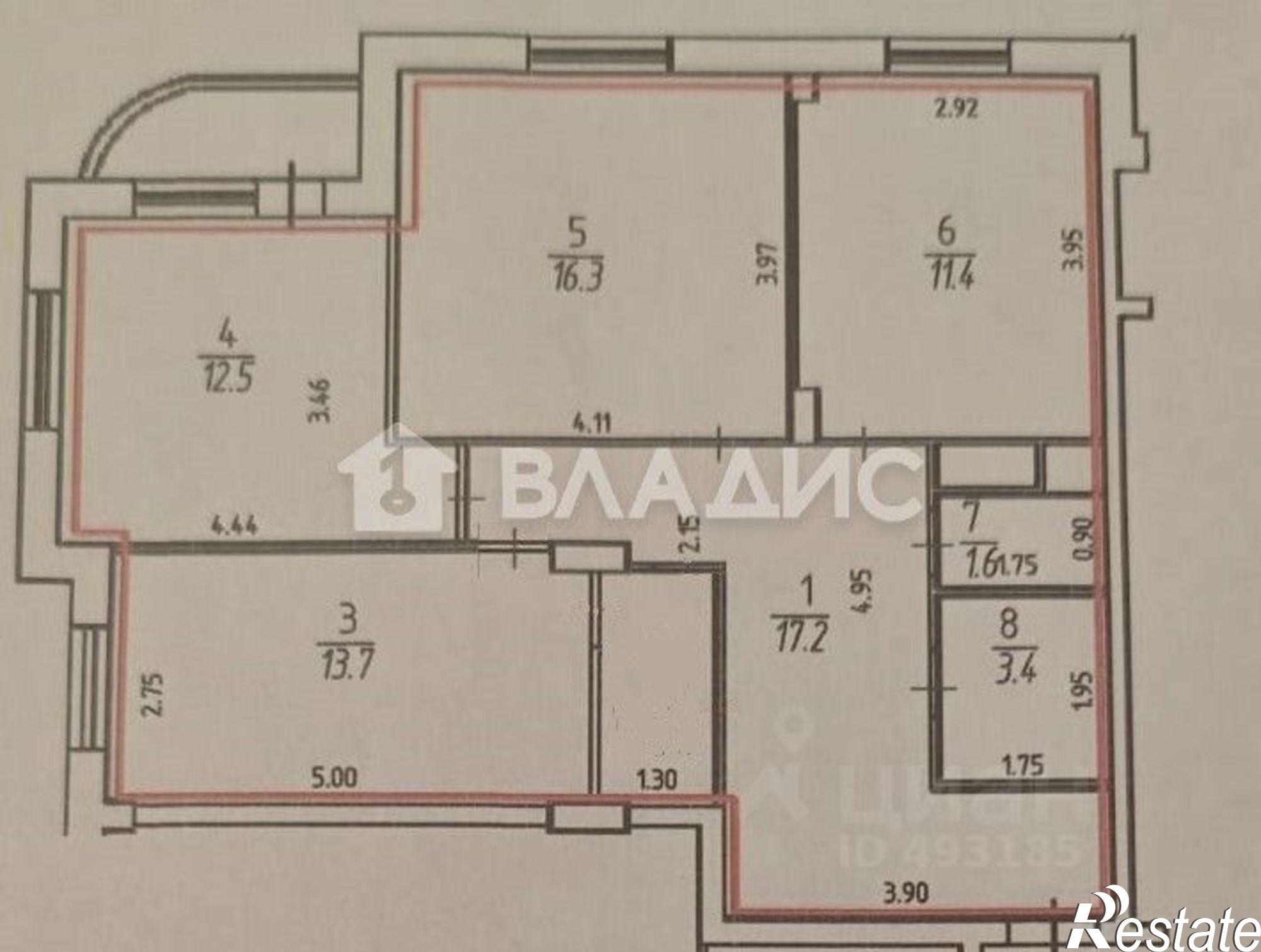 Купить квартиру за 11 900 000 рублей на улица Куйбышева, 9А