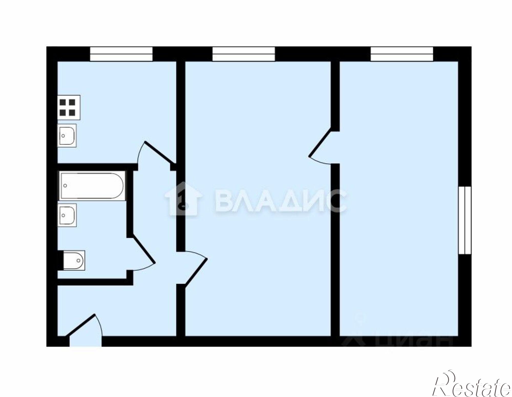 Купить квартиру за 3 390 000 рублей на улица Грибоедова, 1