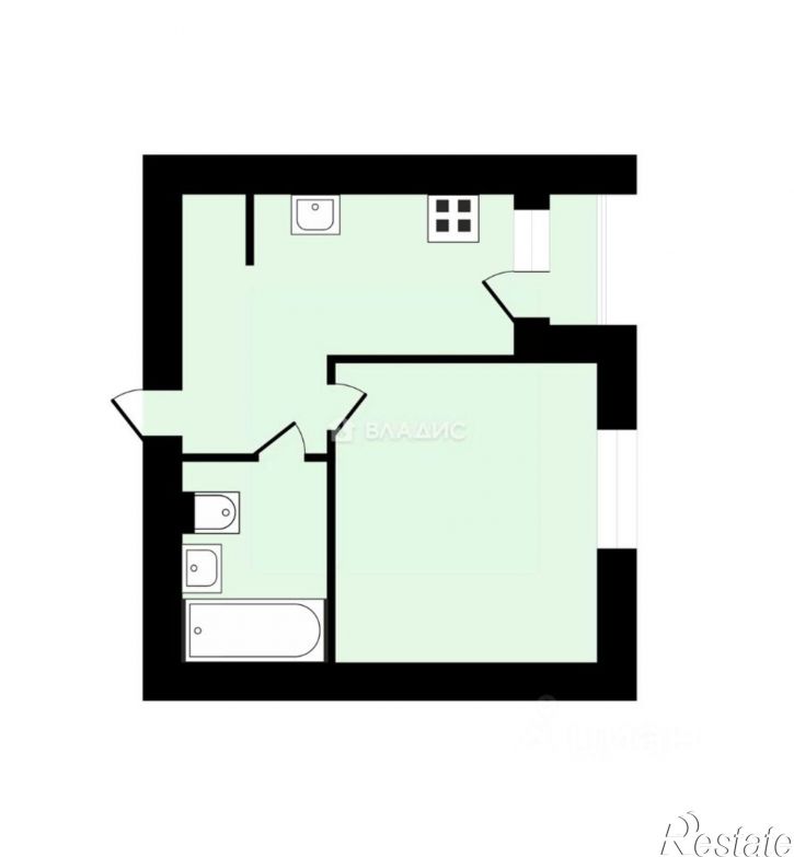 1-комн квартира Почаевская улица, 2А,  д. 2А
