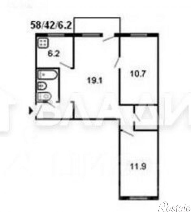 3-комн квартира Владимир, проспект Ленина, 21