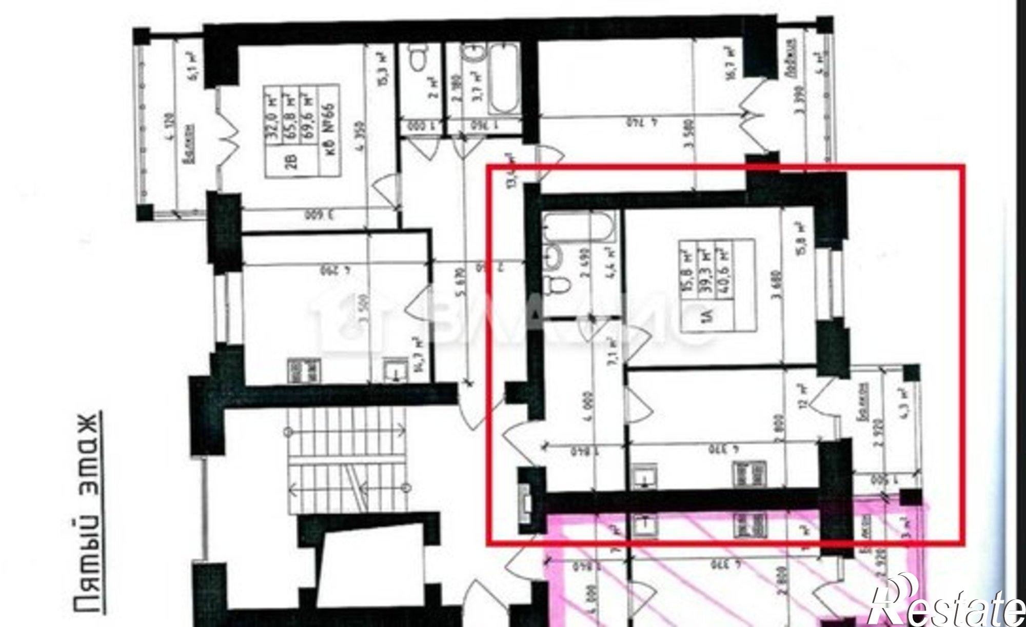 Купить квартиру за 5 750 000 рублей на Центральная улица, 17Б