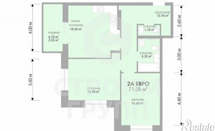 2-комн квартира в новом доме улица Жуковского, 18,  д. 18