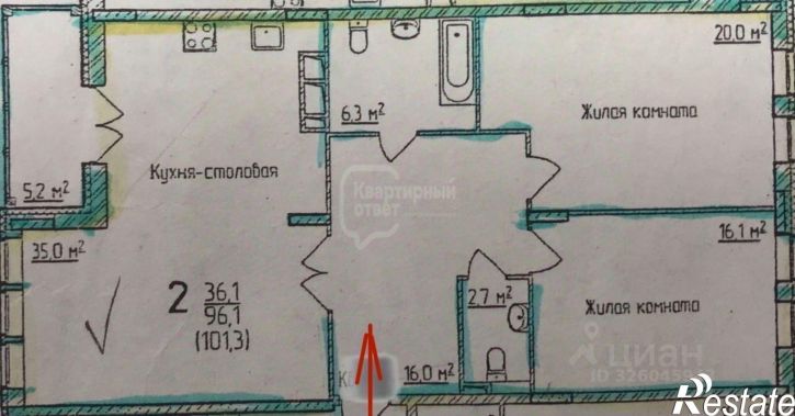 2-комн квартира ул Большая Нижегородская, 16,  д. 16