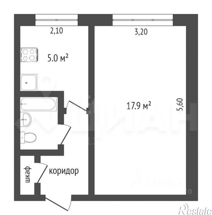 1-комн квартира ул Почаевская, 25,  д. 25